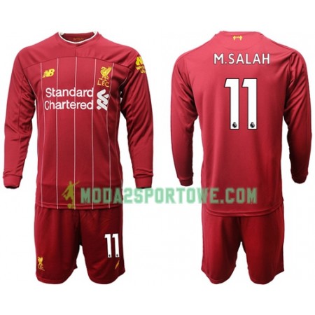 Koszulka Liverpool M.Salah 11 Dziecięcy Domowe Stroje Piłkarskie 2019/20 Długi Rękaw